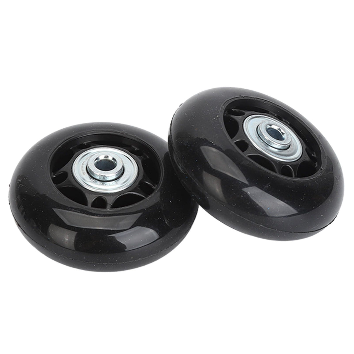 2Pcs Luggage Suitcase Replacement Wheels Universal Rubber Swivel Caster Wheels Bearings Repair Kits with Installation Tool 64x24mm / 2.5x0.9in