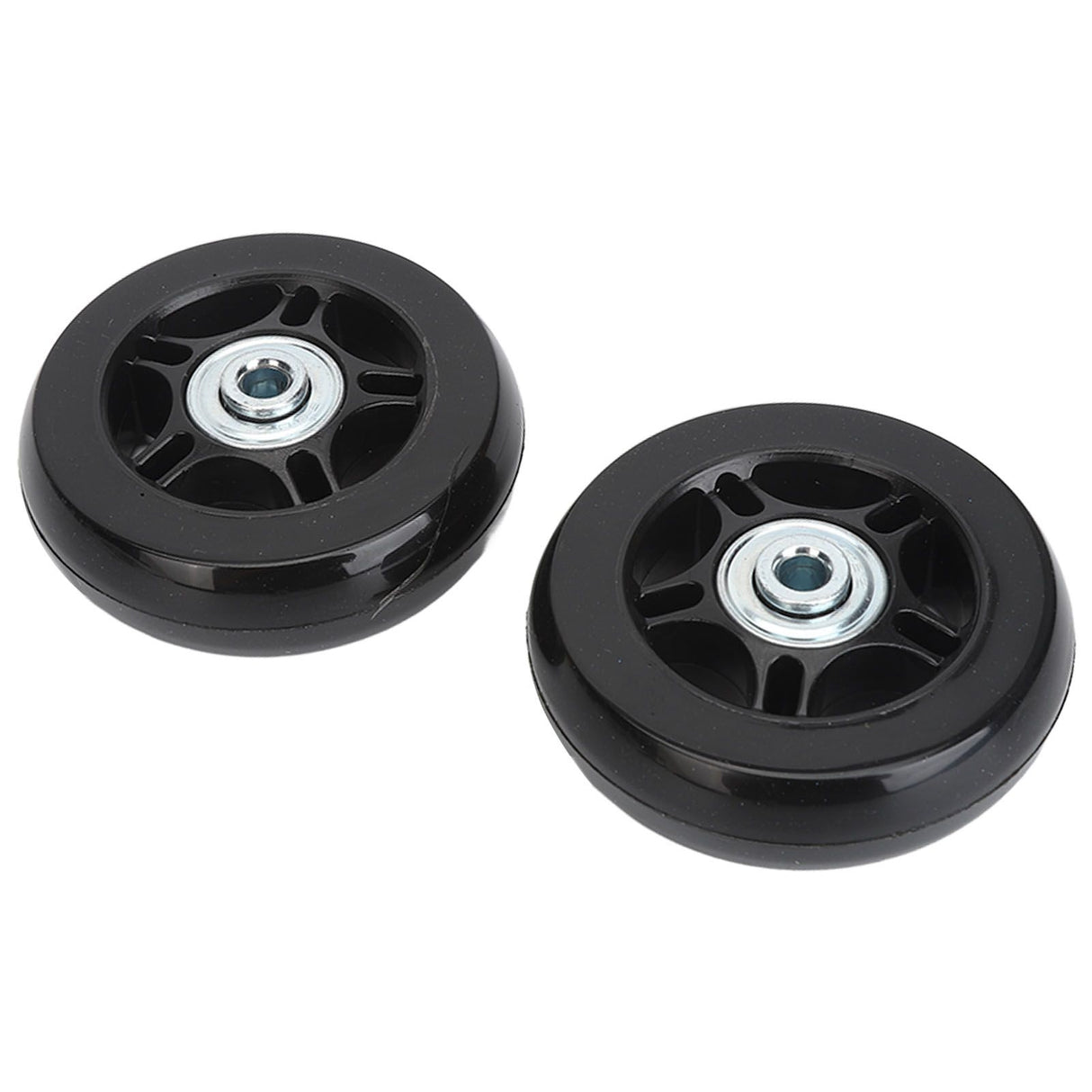 2Pcs Luggage Suitcase Replacement Wheels Universal Rubber Swivel Caster Wheels Bearings Repair Kits with Installation Tool 70x19cm / 27.6x7.5in
