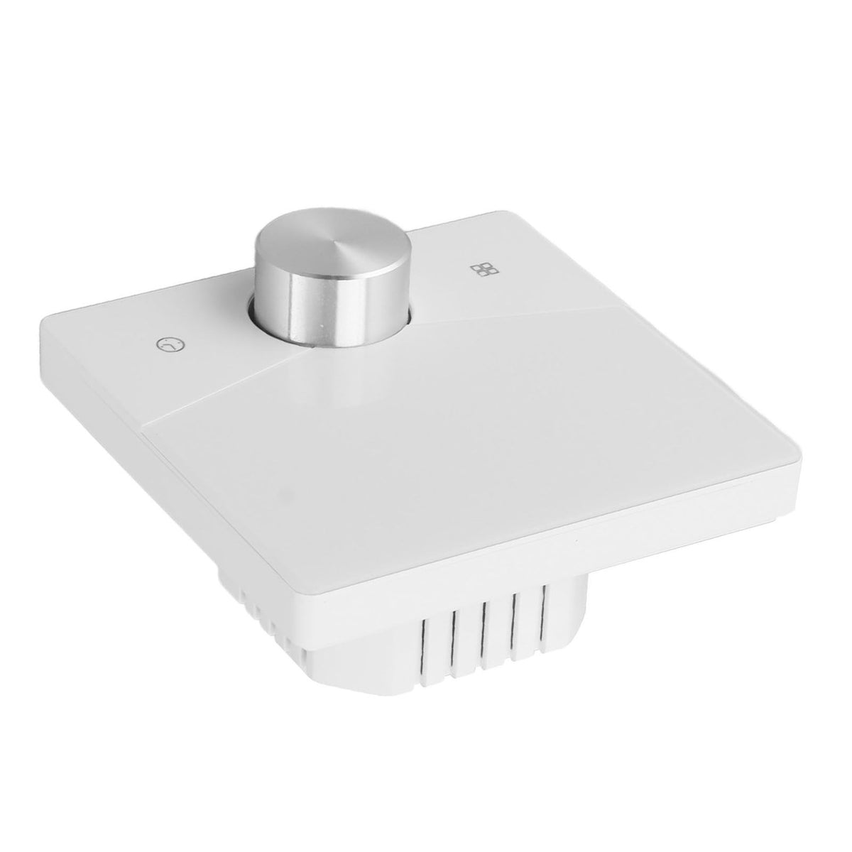 Smart Thermostat WiFi Programmable LCD Display Floor Heating Control Panel Digital Thermostat with Knob for Tuya White