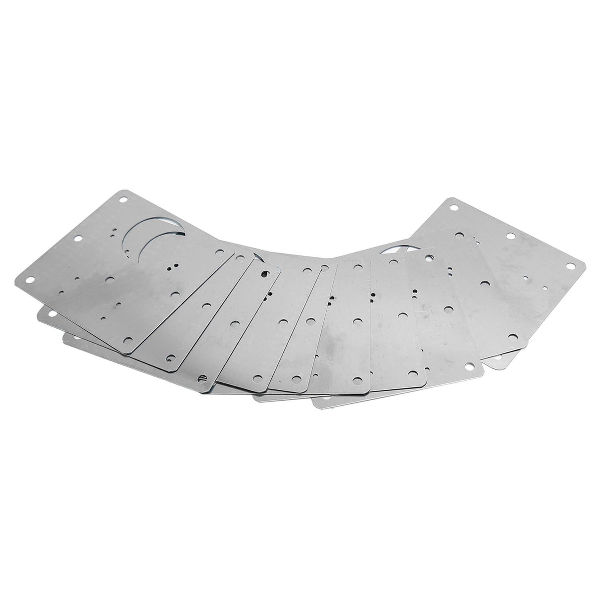 10 PCS Cabinet Hinges Repair Plate with Fixing Screws Thicken Stainless Steel Cupboard Door Hinge Repair Plate Kit for Home