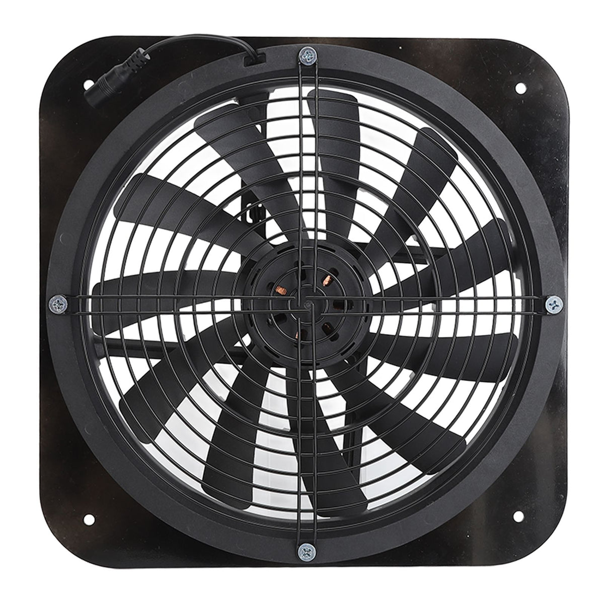 Solar Panel Fan Kit Solar Exhaust Fan 100W Solar Powered Panel with 10inch Round Fan for Greenhouse Shed Chicken Coop Black