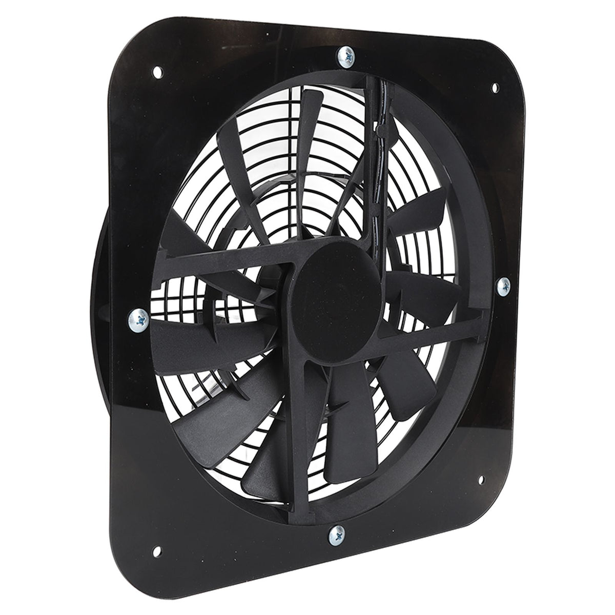 Solar Panel Fan Kit Solar Exhaust Fan 100W Solar Powered Panel with 10inch Round Fan for Greenhouse Shed Chicken Coop Black