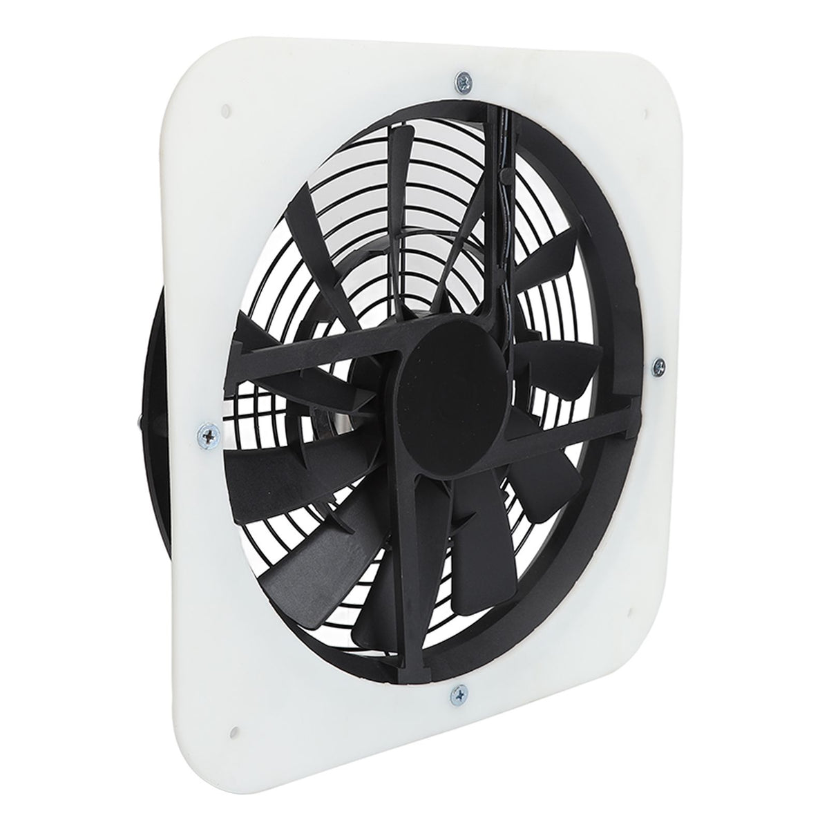Solar Panel Fan Kit Solar Exhaust Fan 100W Solar Powered Panel with 10inch Round Fan for Greenhouse Shed Chicken Coop White
