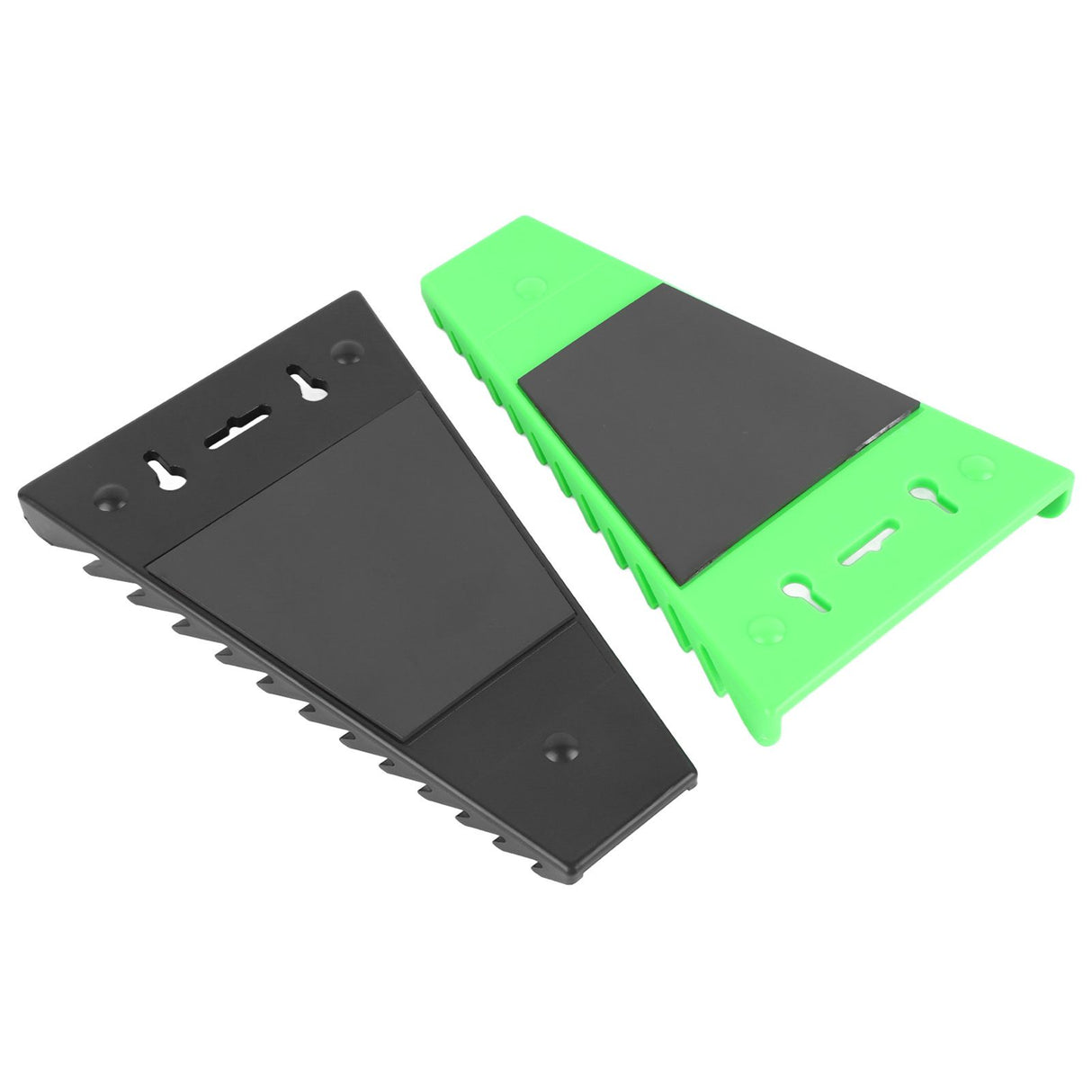 2 Packs Magnetic Wrench Organizer Hold Up to 12 Pieces Strong ABS Magnetic Wrench Rack for 6 to 24mm 1/4in to 1/16in