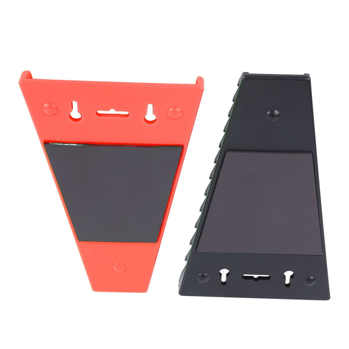 2 Packs Magnetic Wrench Organizer 12 Slots Strong ABS Space Saving Magnetic Wrench Rack for 6 to 24mm 1/4in to 1/16in