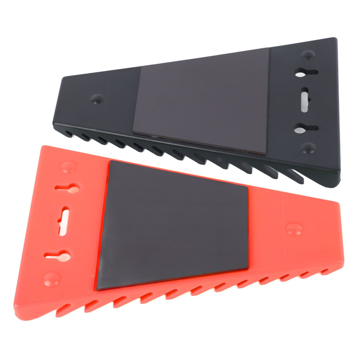 2 Packs Magnetic Wrench Organizer 12 Slots Strong ABS Space Saving Magnetic Wrench Rack for 6 to 24mm 1/4in to 1/16in