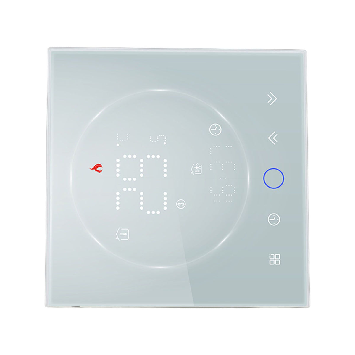 LED Smart Thermostat 7 Day Programmable Smart Wireless Home Thermostat Controller Panel for Electric Heating AC95‑240V White