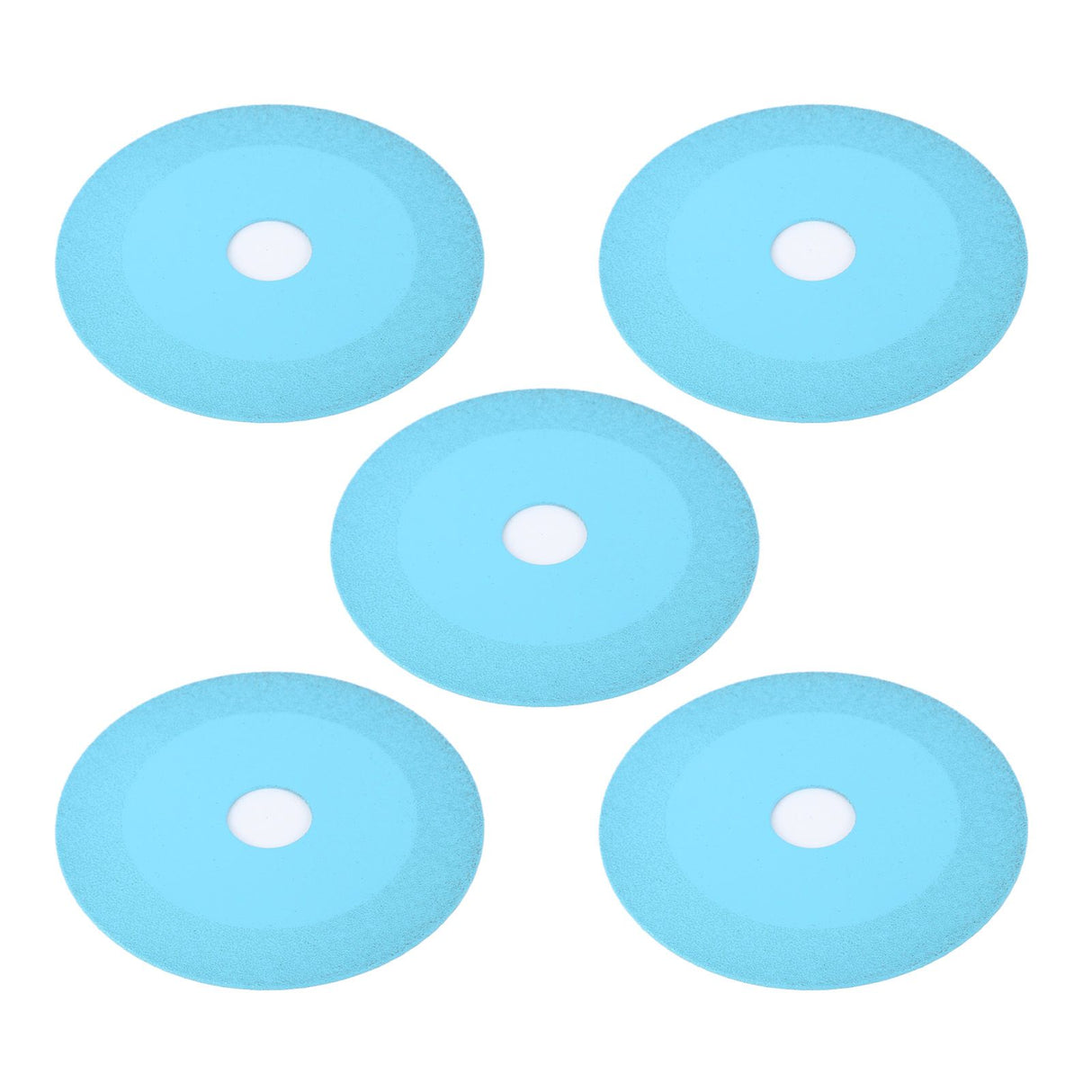 5Pcs 100mm 4 Inch Glass Cutting Disc Diamond Glass Cutting Disc Ultra Thin Saw Blade for Grinding Glass Jade Wine Bottles Tile Blue