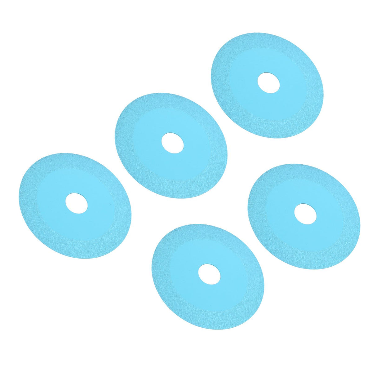 5Pcs 100mm 4 Inch Glass Cutting Disc Diamond Glass Cutting Disc Ultra Thin Saw Blade for Grinding Glass Jade Wine Bottles Tile Blue