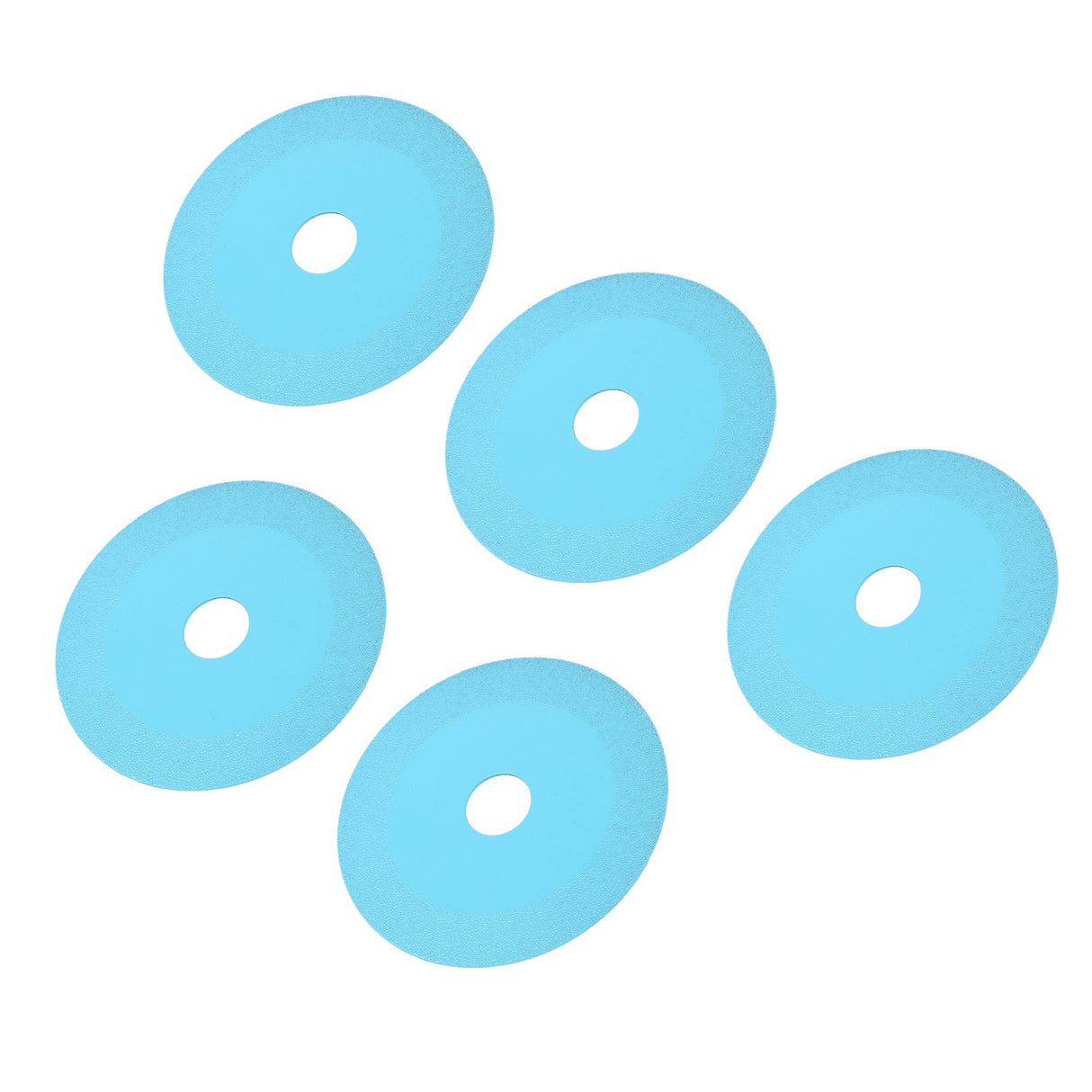5Pcs 100mm 4 Inch Glass Cutting Disc Diamond Glass Cutting Disc Ultra Thin Saw Blade for Grinding Glass Jade Wine Bottles Tile Blue