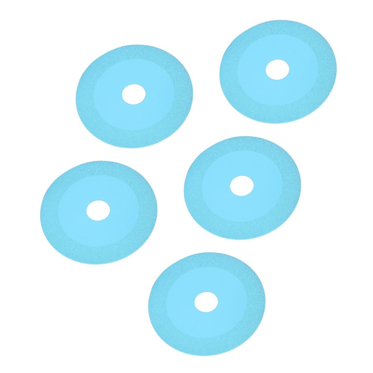 5Pcs 100mm 4 Inch Glass Cutting Disc Diamond Glass Cutting Disc Ultra Thin Saw Blade for Grinding Glass Jade Wine Bottles Tile Blue