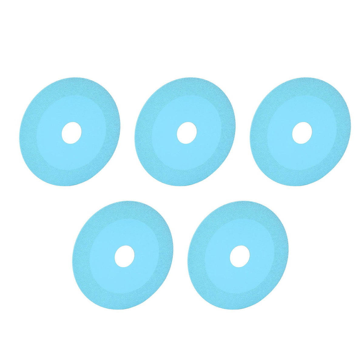5Pcs 100mm 4 Inch Glass Cutting Disc Diamond Glass Cutting Disc Ultra Thin Saw Blade for Grinding Glass Jade Wine Bottles Tile Blue