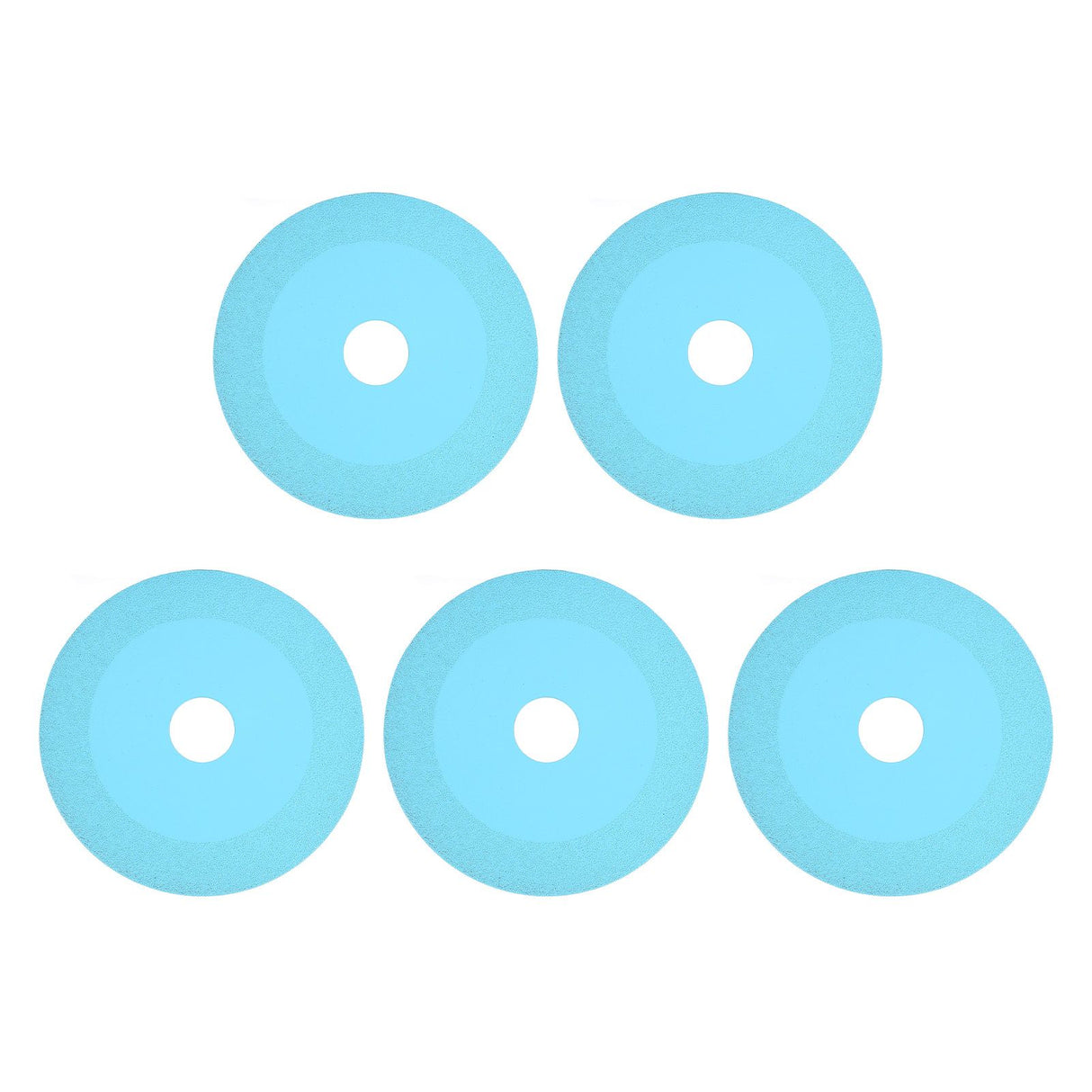 5Pcs 100mm 4 Inch Glass Cutting Disc Diamond Glass Cutting Disc Ultra Thin Saw Blade for Grinding Glass Jade Wine Bottles Tile Blue