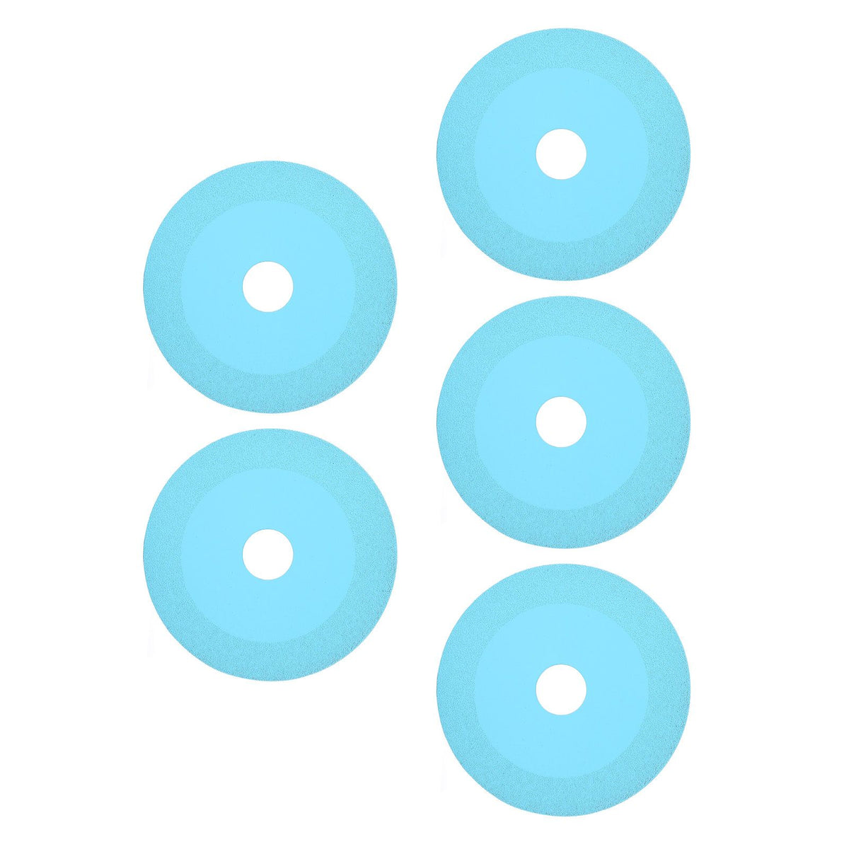 5Pcs 100mm 4 Inch Glass Cutting Disc Diamond Glass Cutting Disc Ultra Thin Saw Blade for Grinding Glass Jade Wine Bottles Tile Blue