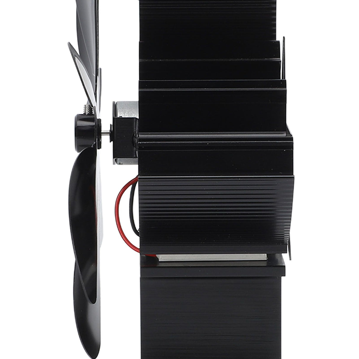 Heat Powered Stove Fan 7 Blade Moon Model Silent Operation Circulating Warm Air Highly Efficient Log Burner Fan For Wood Stove Accessories Black
