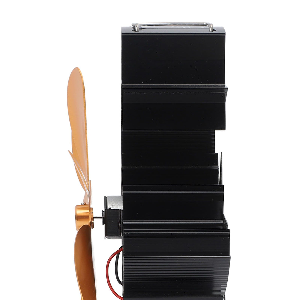 Heat Powered Stove Fan 7 Blade Moon Model Silent Operation Circulating Warm Air Highly Efficient Log Burner Fan For Wood Stove Accessories Gold