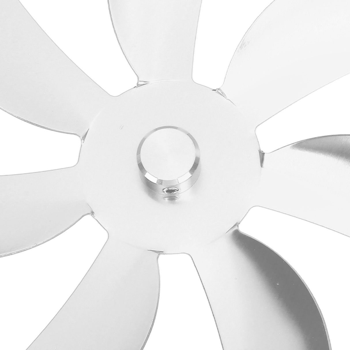 Stove Fan Aluminum Alloy Blade 7 Blades Easy Installation Universal Fireplace Fan Blade Replacement for Fireplace Fan Silver