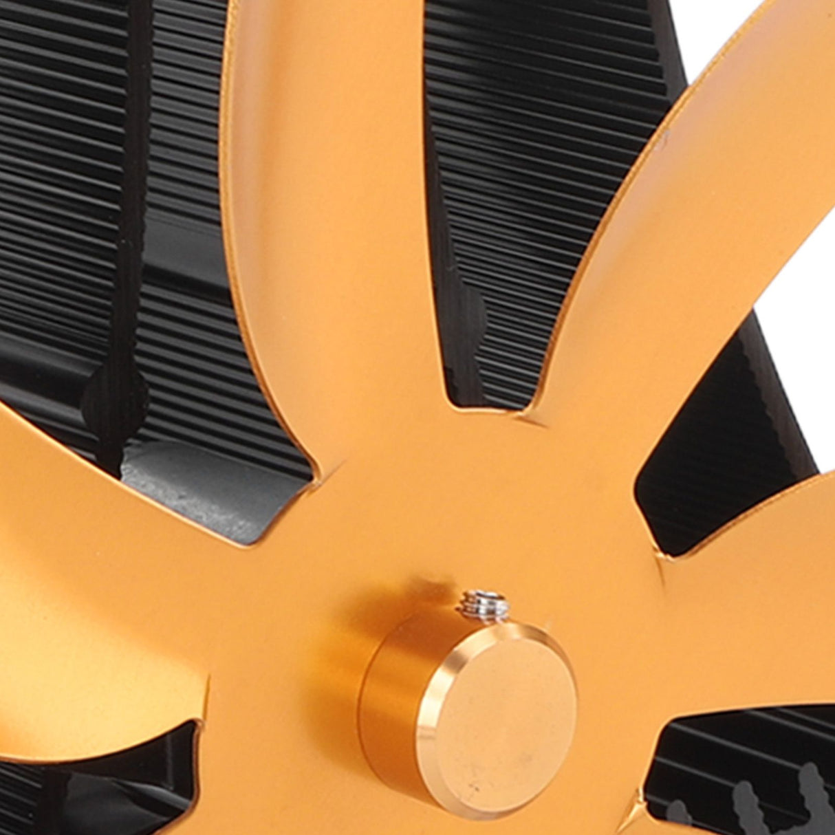 Wood Stove Fan Pipe Fireplace Fan 7 Blades Stove Fan On Chimney Silent Motors Heat Powered Wood Stove Fan Magnetic Wall Mount Gold