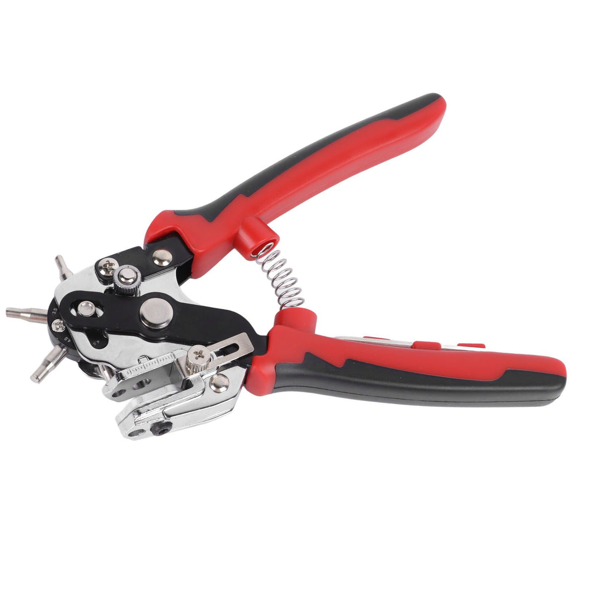 Leather Hole Puncher Punch Plier for Belts Watch Bands Handbag Straps Fabric DIY Home Craft Projects Multi Hole Sizes Make