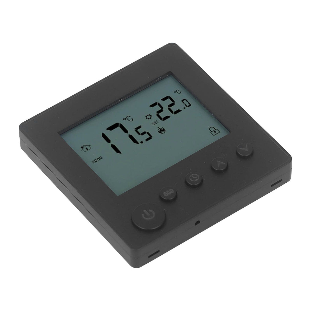 Smart Thermostat 4500W Button Control Water Heating Thermostat for Home Office Market Hotel AC90V to 240V Black