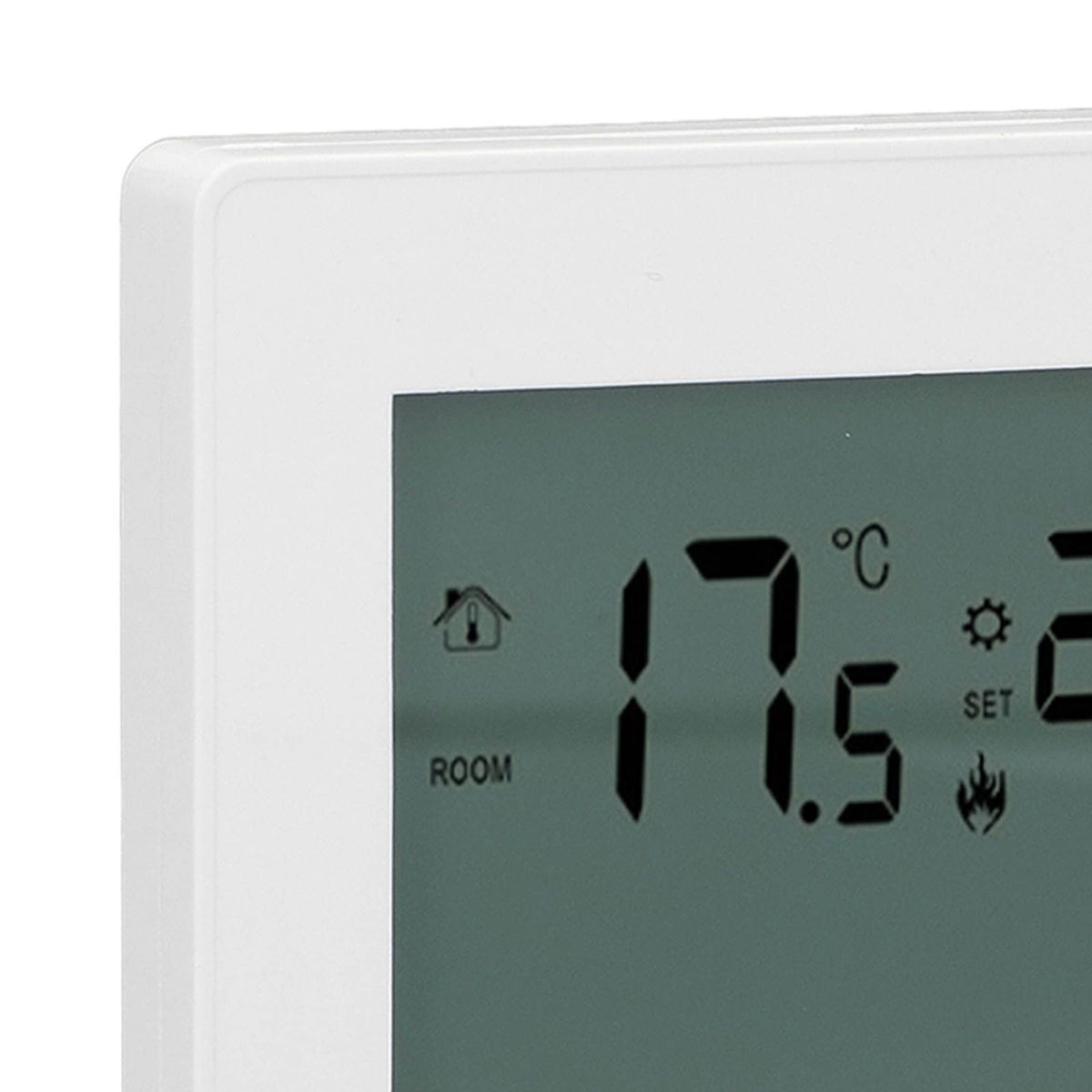 Smart Thermostat 4500W Button Control Water Heating Thermostat for Home Office Market Hotel AC90V to 240V White