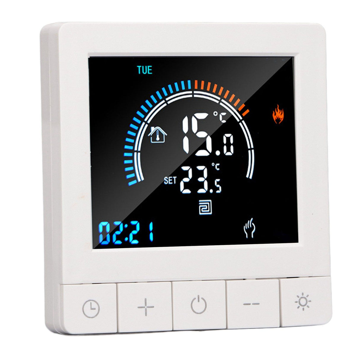 Smart Thermostat Programmable LCD Precise Control Smart Water Heating Thermostat For Home Office Mall AC90V‑240V WiFi Model
