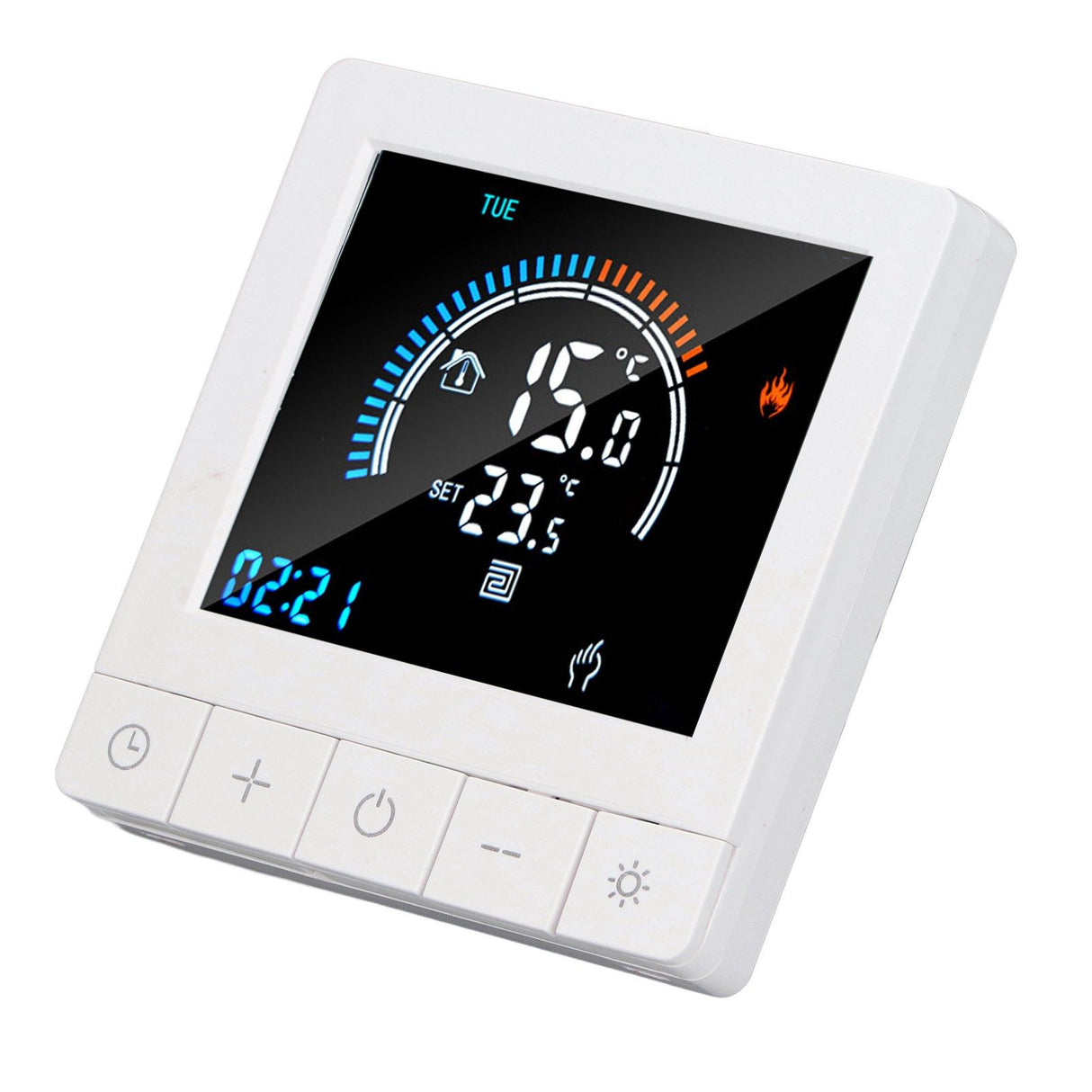Smart Thermostat Programmable LCD Precise Control Smart Water Heating Thermostat For Home Office Mall AC90V‑240V WiFi Model