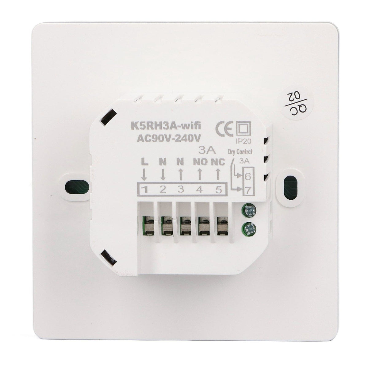 Smart Thermostat Programmable LCD Precise Control Smart Water Heating Thermostat For Home Office Mall AC90V‑240V WiFi Model