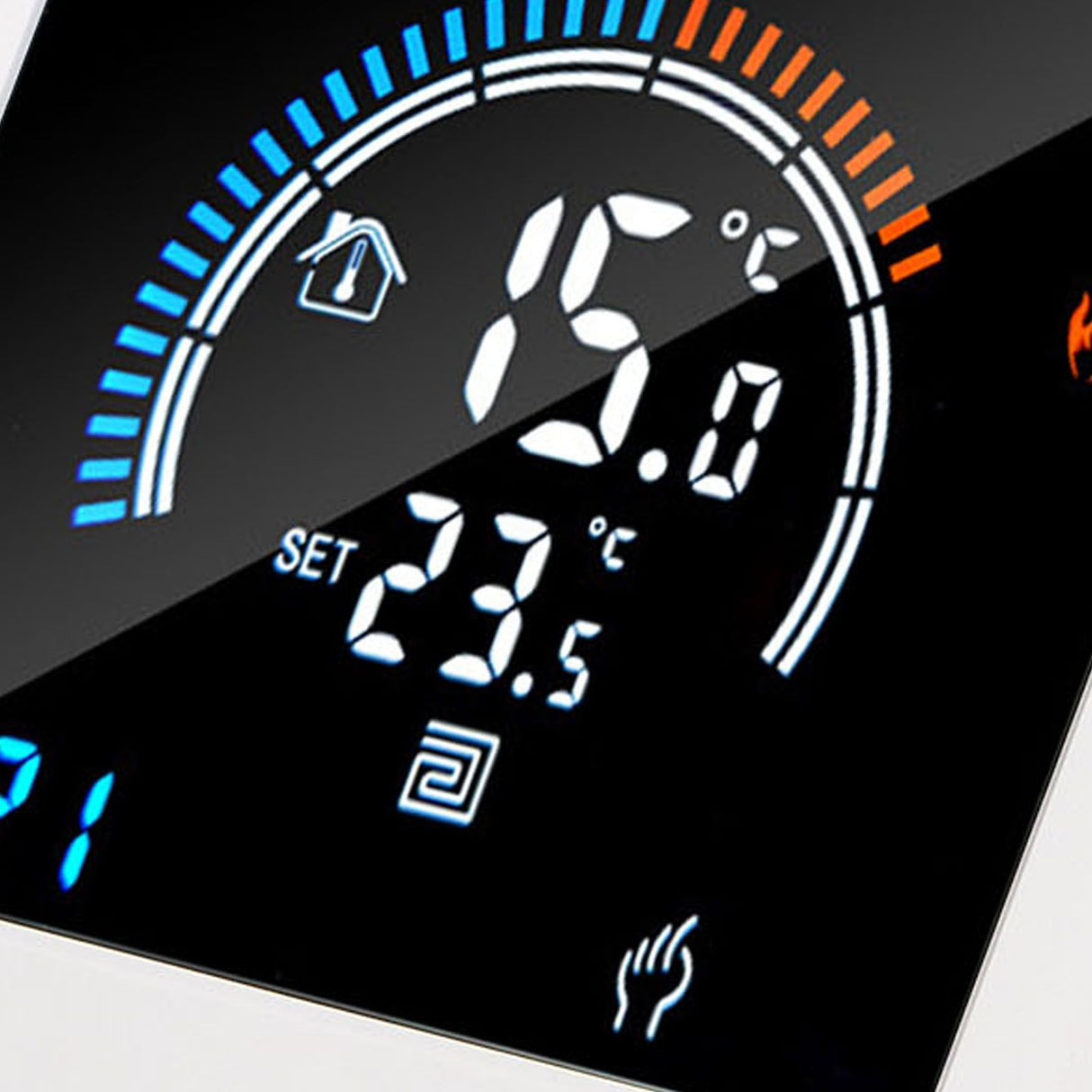 Programmable Smart Thermostat Electric Heating Smart Thermostat Digital LCD Display Temperature Controller for Home Hotels AC 90V‑240V 16A WiFi Style