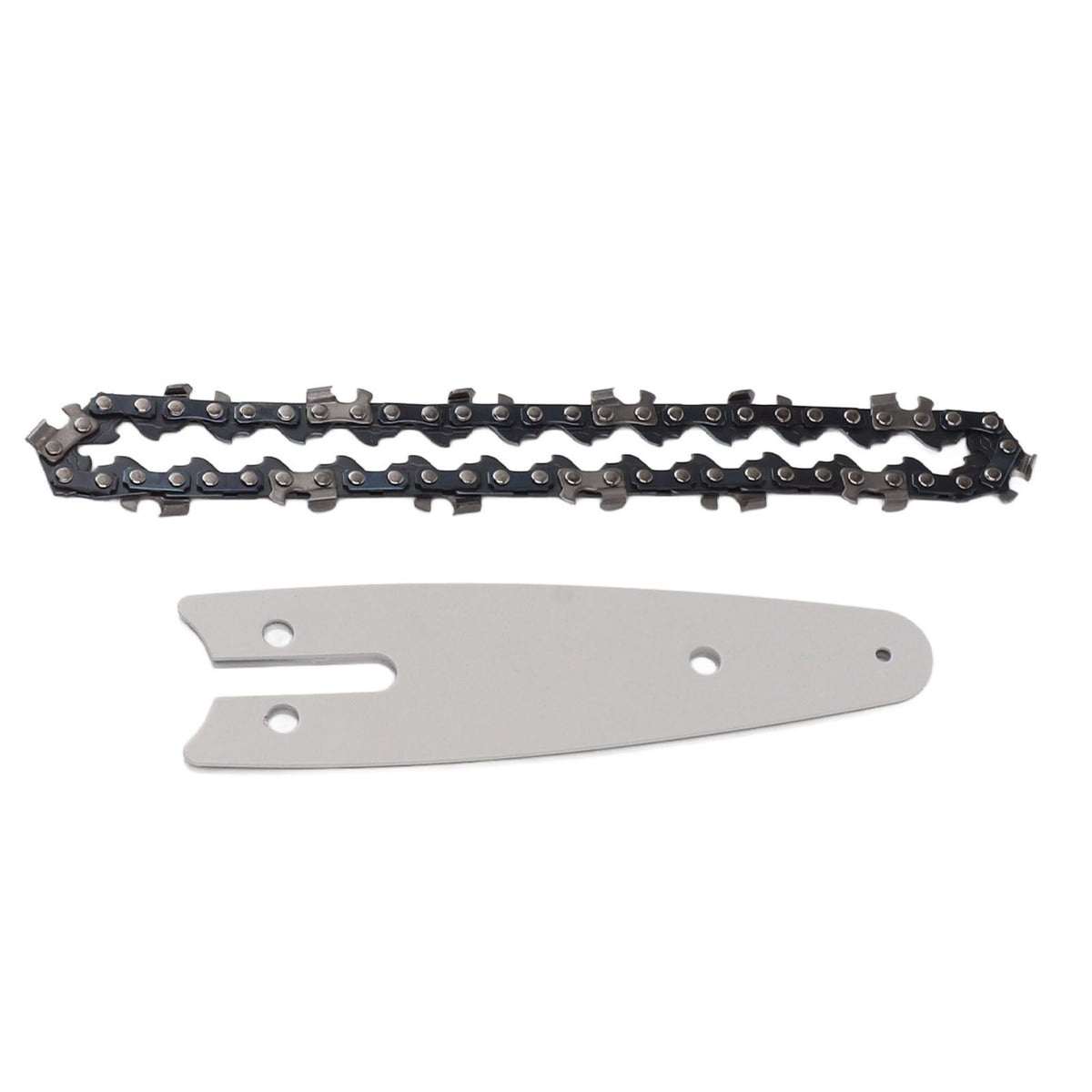Mini Chain Guide Bar Combo Manganese Steel Faster Speed High Hardness Smooth Cutting Chainsaw Chain Guide Bar Replacement 4inch with 1/4 28 Links Chain
