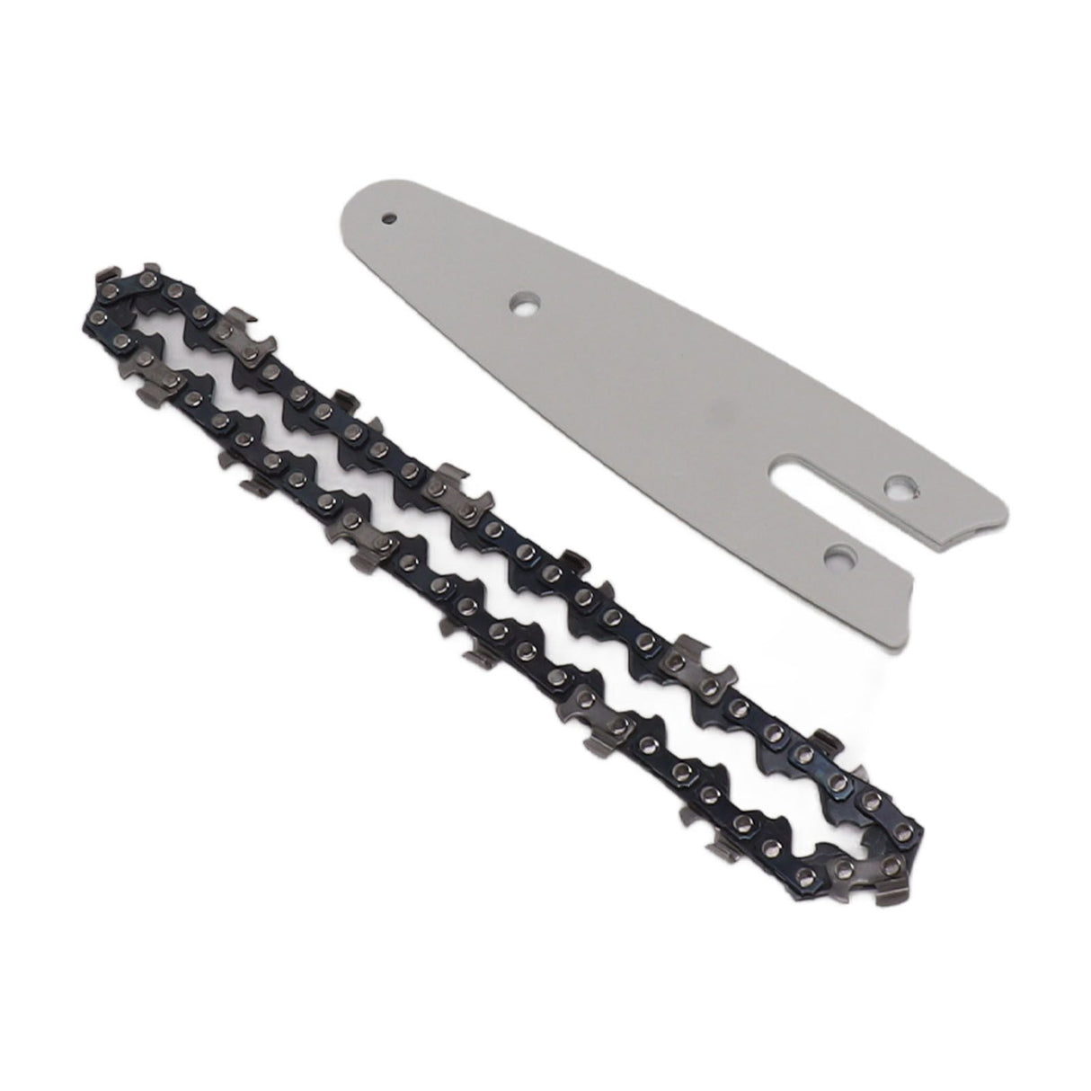 Mini Chain Guide Bar Combo Manganese Steel Faster Speed High Hardness Smooth Cutting Chainsaw Chain Guide Bar Replacement 4inch with 1/4 28 Links Chain