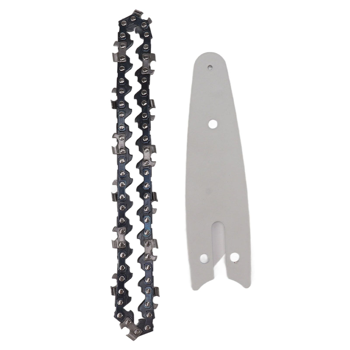 Mini Chain Guide Bar Combo Manganese Steel Faster Speed High Hardness Smooth Cutting Chainsaw Chain Guide Bar Replacement 4inch with 1/4 28 Links Chain