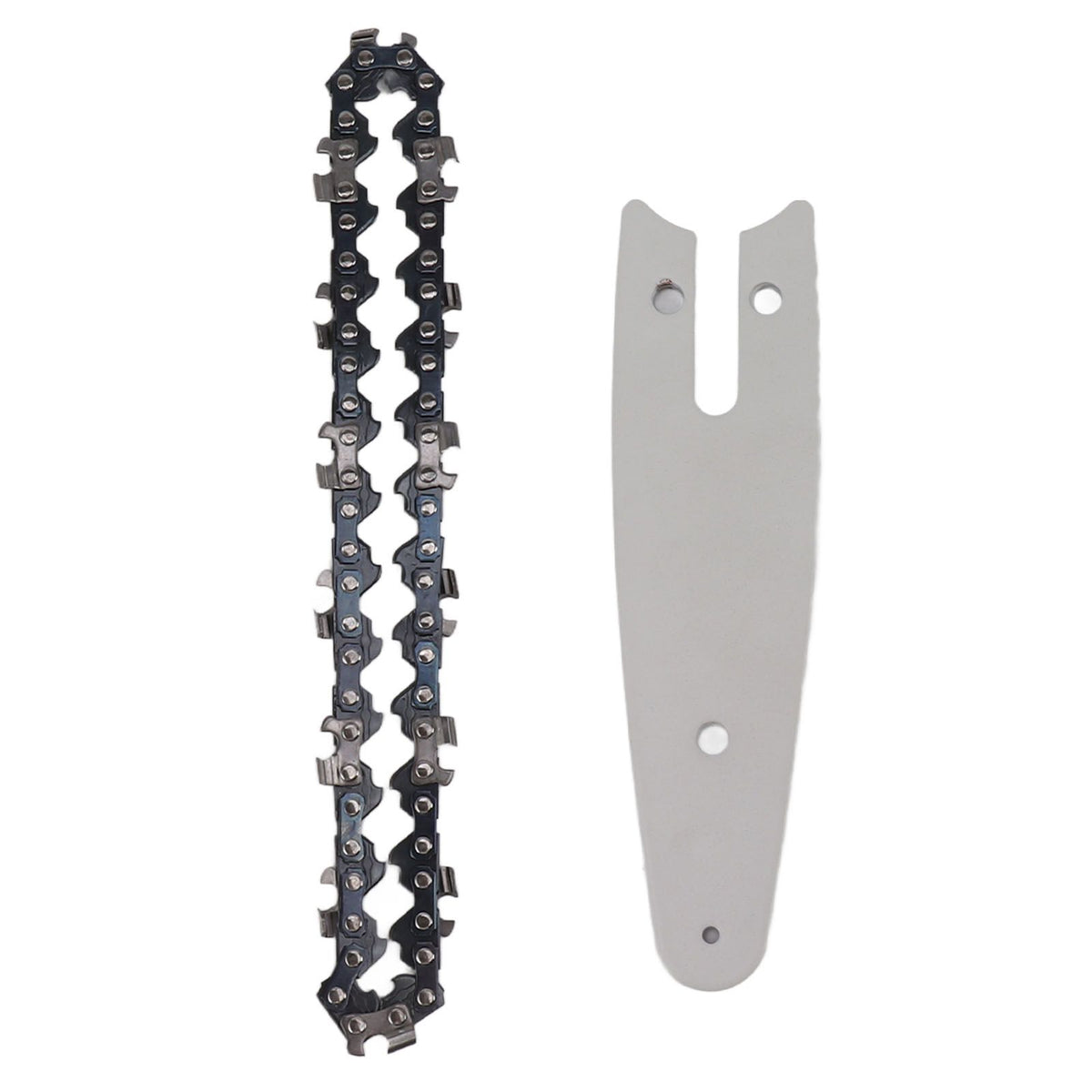 Mini Chain Guide Bar Combo Manganese Steel Faster Speed High Hardness Smooth Cutting Chainsaw Chain Guide Bar Replacement 4inch with 1/4 28 Links Chain