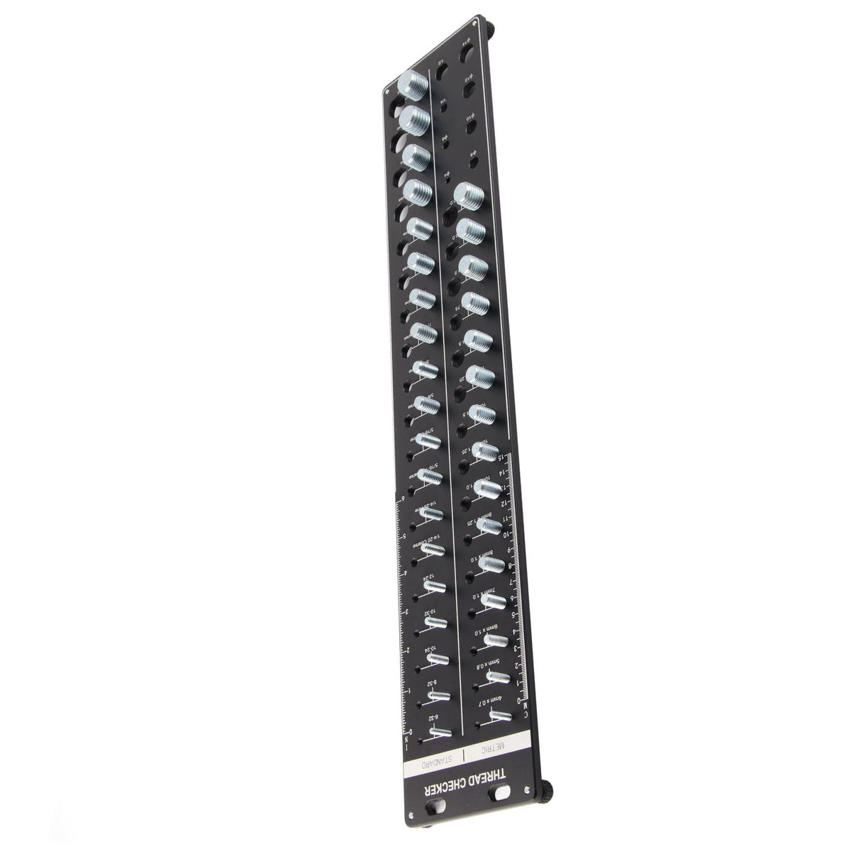 Bolt and Nut Identifier Gauge 10B21 Carbon Steel High Accuracy Nut and Bolt Thread Checker for Detecting Fixed Bolts Black 51x10cm