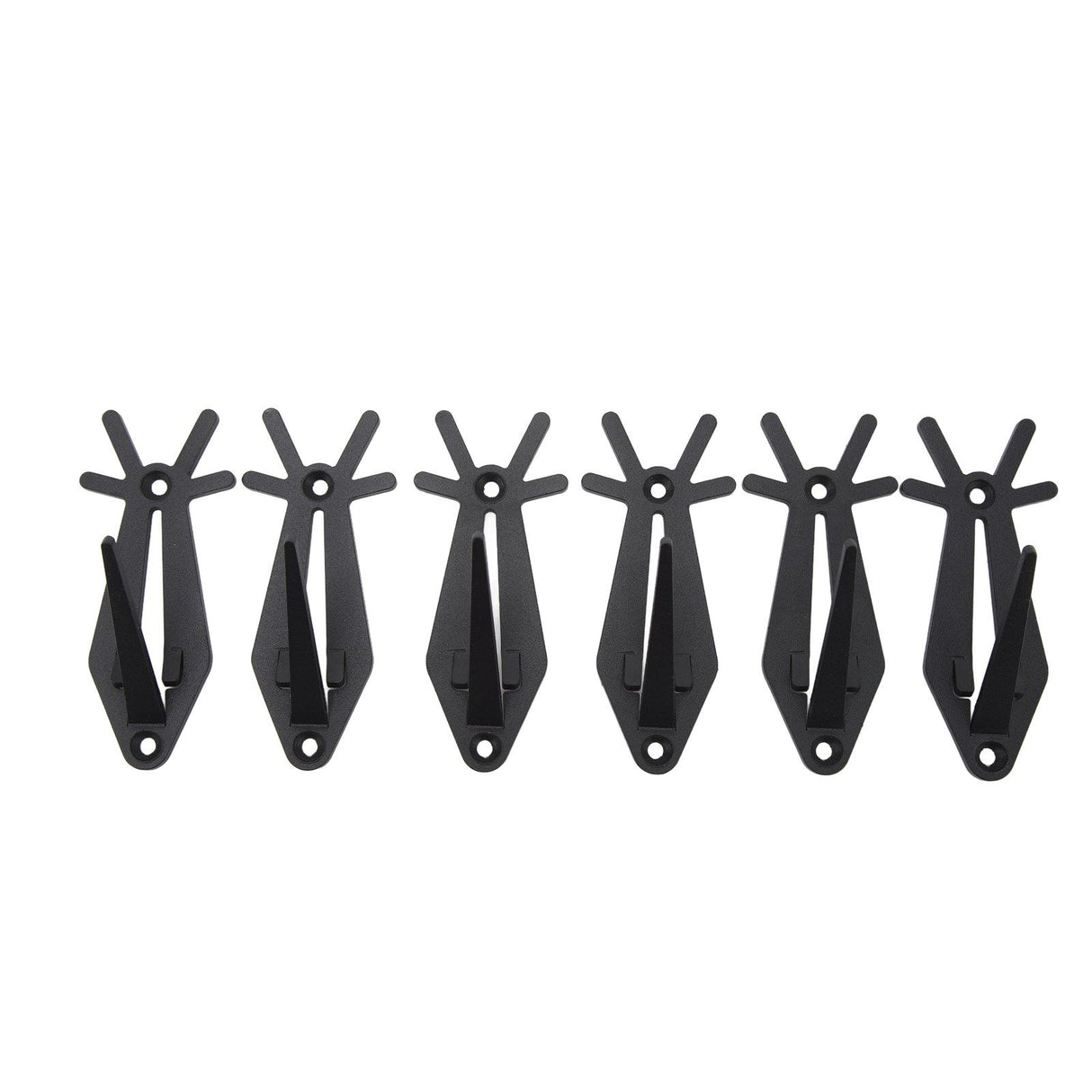 6pcs European Mount Skull Hanger Antler Style Skull Wall Mount Bracket Hangers Deer Hanger with Simple Easy Installation Kits