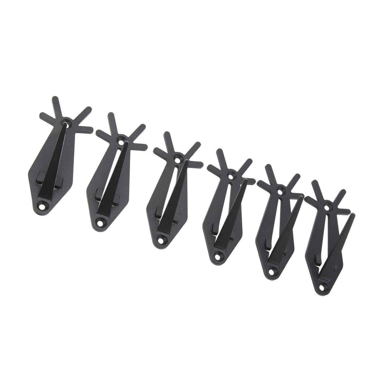 6pcs European Mount Skull Hanger Antler Style Skull Wall Mount Bracket Hangers Deer Hanger with Simple Easy Installation Kits