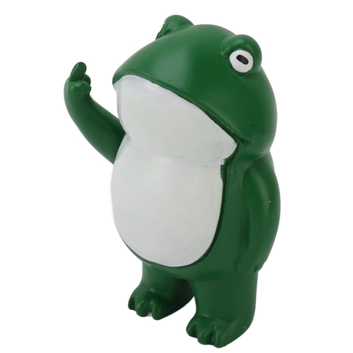 Middle Finger Frog Ornament Outdoor Patio Quirky Little Frog Ornament for Home Office Desktop
