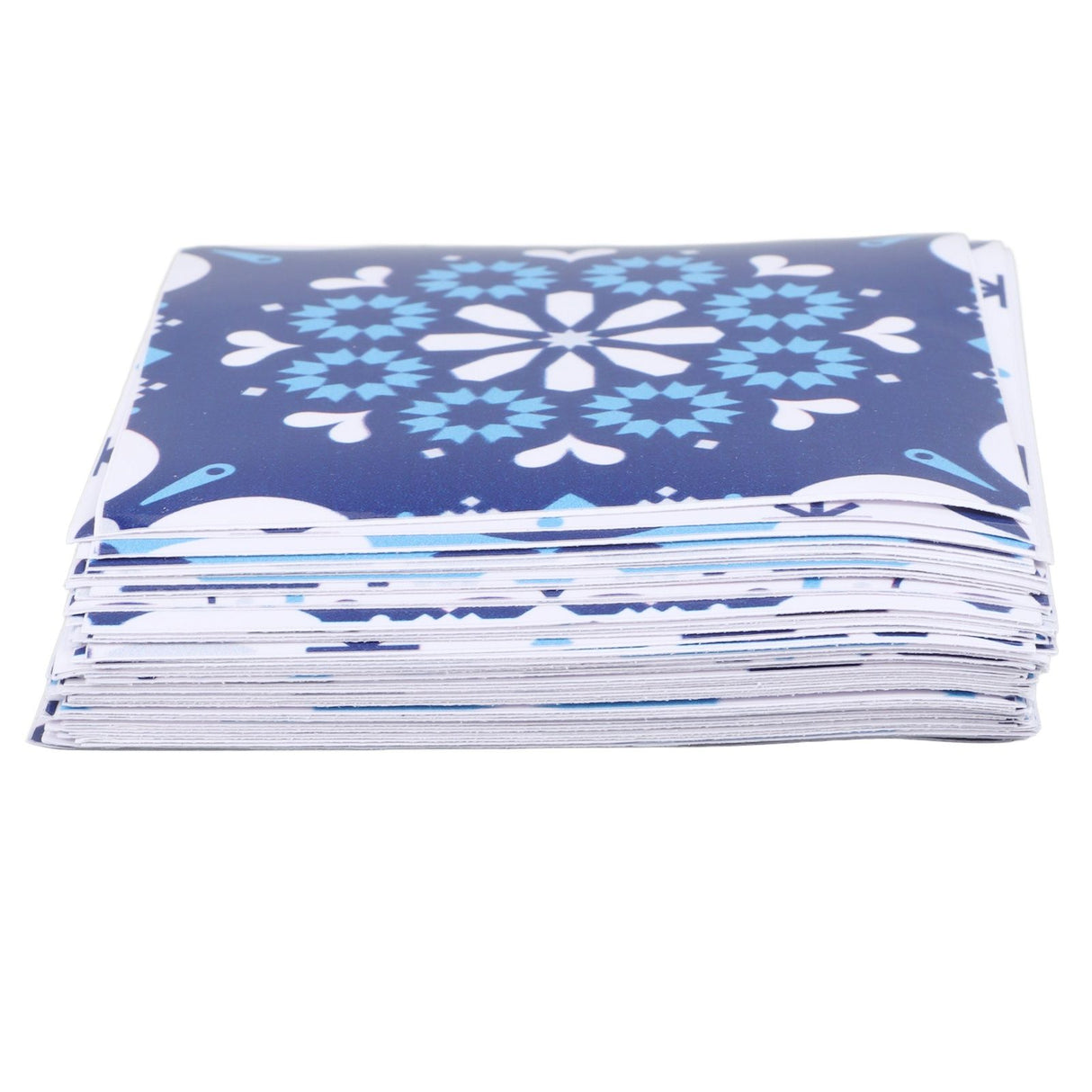 64Pcs Mediterranean Style Tile Paste Sticler Kitchen Bathroom Self Adhesive Removable Glossy Film Tile Sticker 10cm