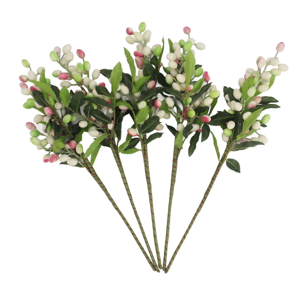 5PCS Artificial Berries Artificial Pip Berry Stems Decoration for Living Room Office Purple
