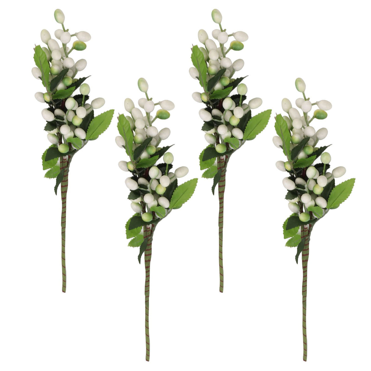 5PCS Artificial Berries Artificial Pip Berry Stems Decoration for Living Room Office White