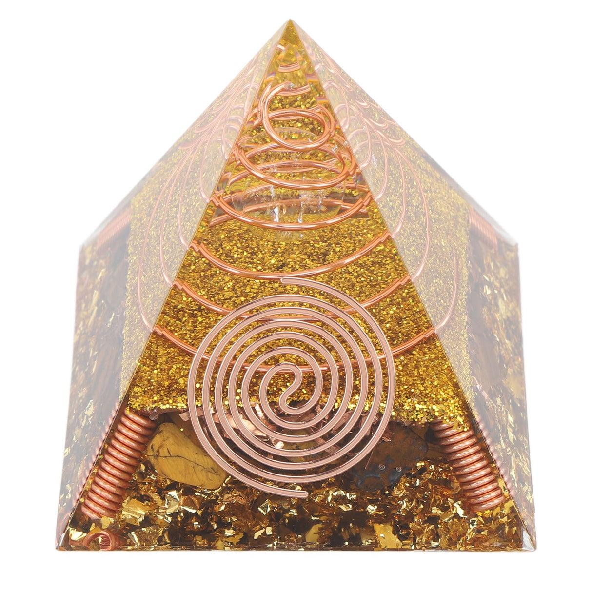 6cm Positive Energy Pyramid Tabletop Ornament Energy Generator for Stress Reduce Healing Meditation