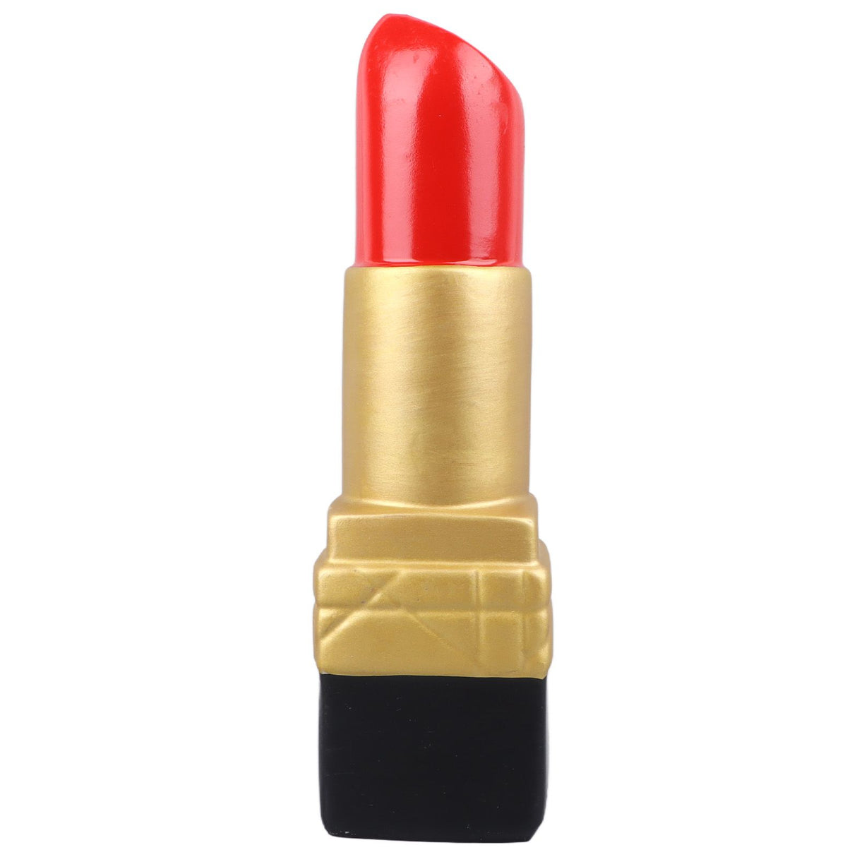 Creative Lipstick Shape Vase Beautiful Resin Exquisite Realistic Lipstick Shape Decorative Vase for Book Shop Coffee Shop Gold