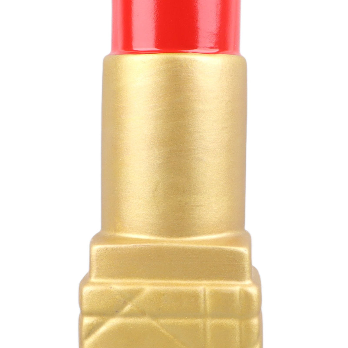 Creative Lipstick Shape Vase Beautiful Resin Exquisite Realistic Lipstick Shape Decorative Vase for Book Shop Coffee Shop Gold