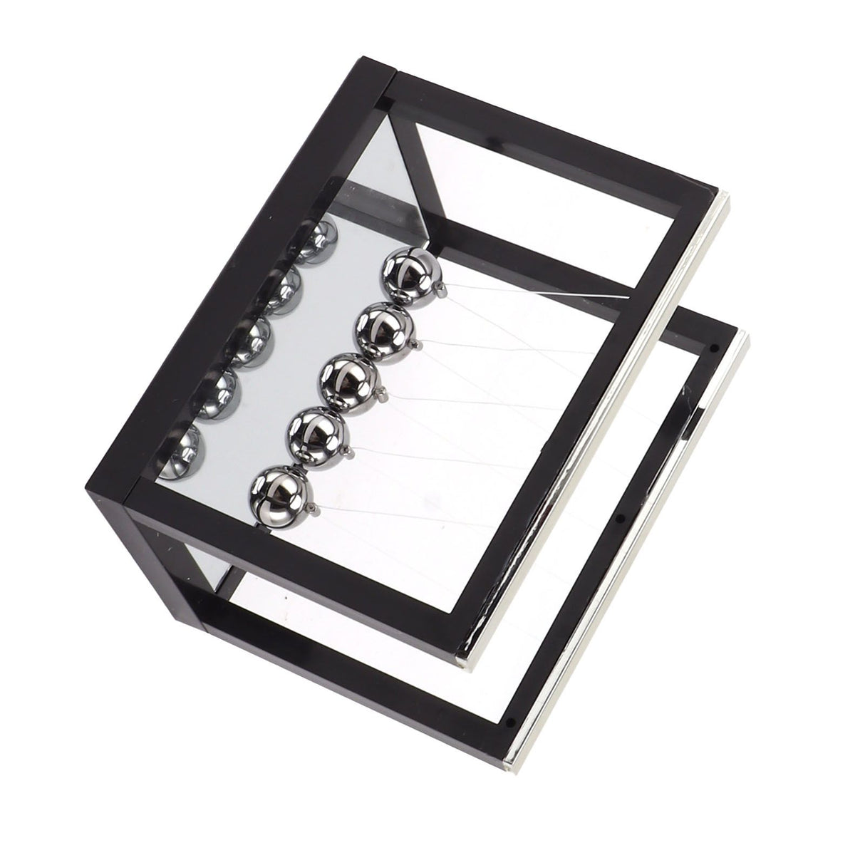 Newton Cradle Balance Balls Stainless Steel Balance Balls Bottom Mirror Stress Reliefswing Balls Desktop Decoration Toy