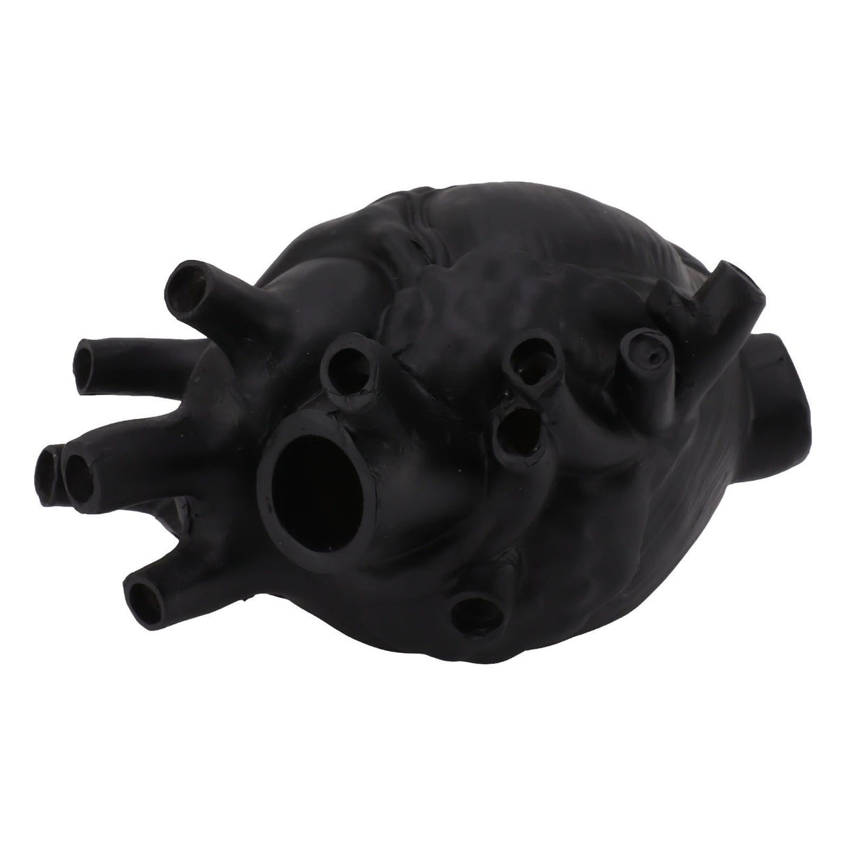 Heart Shaped Vase Decorative Modern Resin Exquisite Planter Pot for Home Office Bedroom Wedding Black