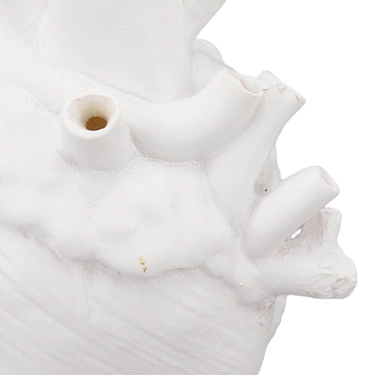 Heart Shaped Vase Decorative Modern Resin Exquisite Planter Pot for Home Office Bedroom Wedding White
