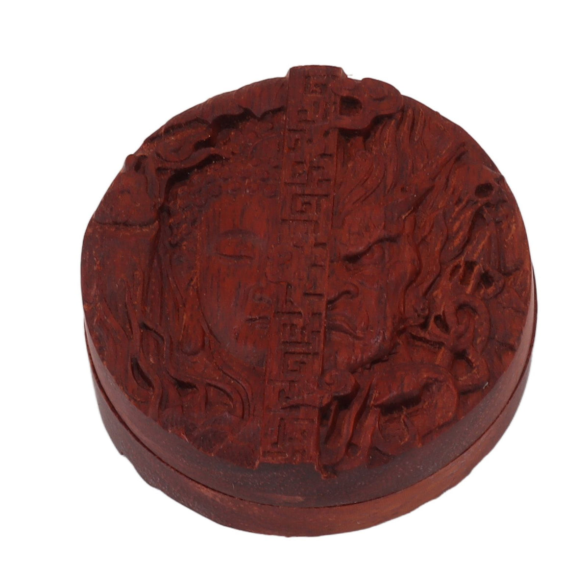 Magnetic Push Slider Stress Relief Handmade Rosewood Crafted Rotating Fidget Toys for ADHD Buddha