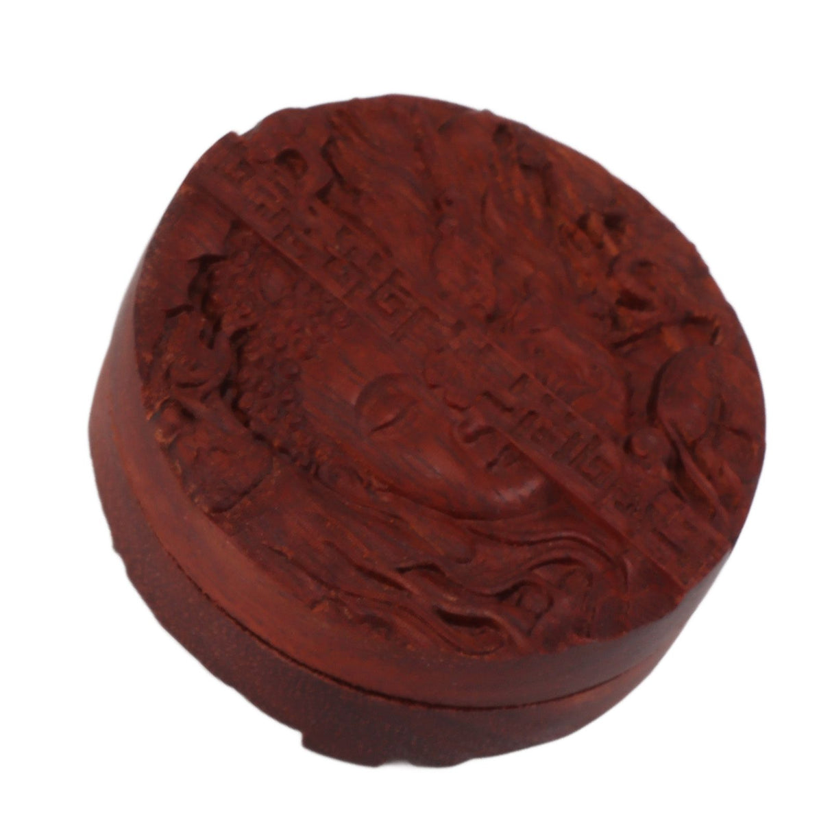 Magnetic Push Slider Stress Relief Handmade Rosewood Crafted Rotating Fidget Toys for ADHD Buddha