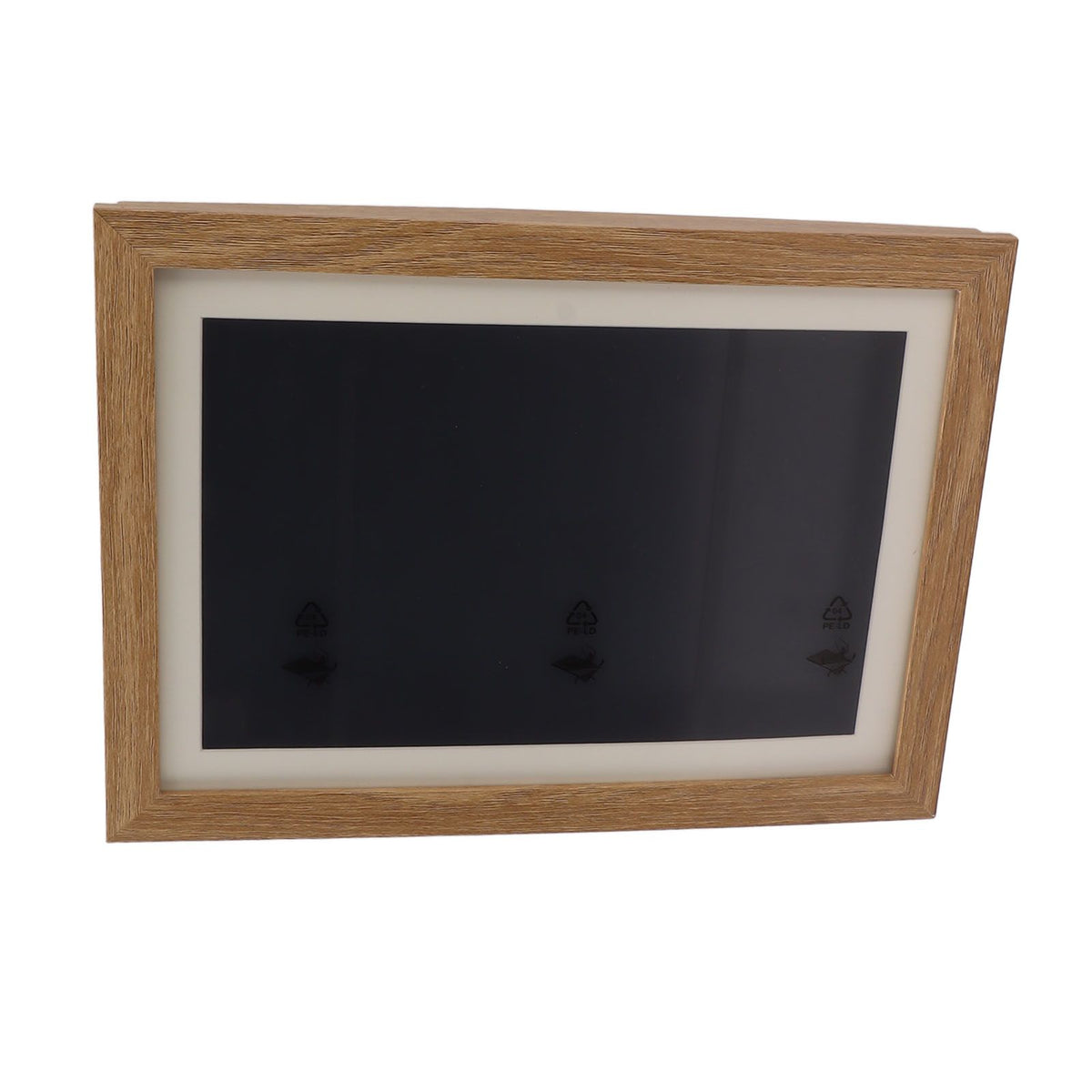 Kids Art Frame Density Board PS Magnetic Front Opening Changeable Artwork Display Frame Holds 50PCS Pictures for Crafts Drawing Schoolwork Brown