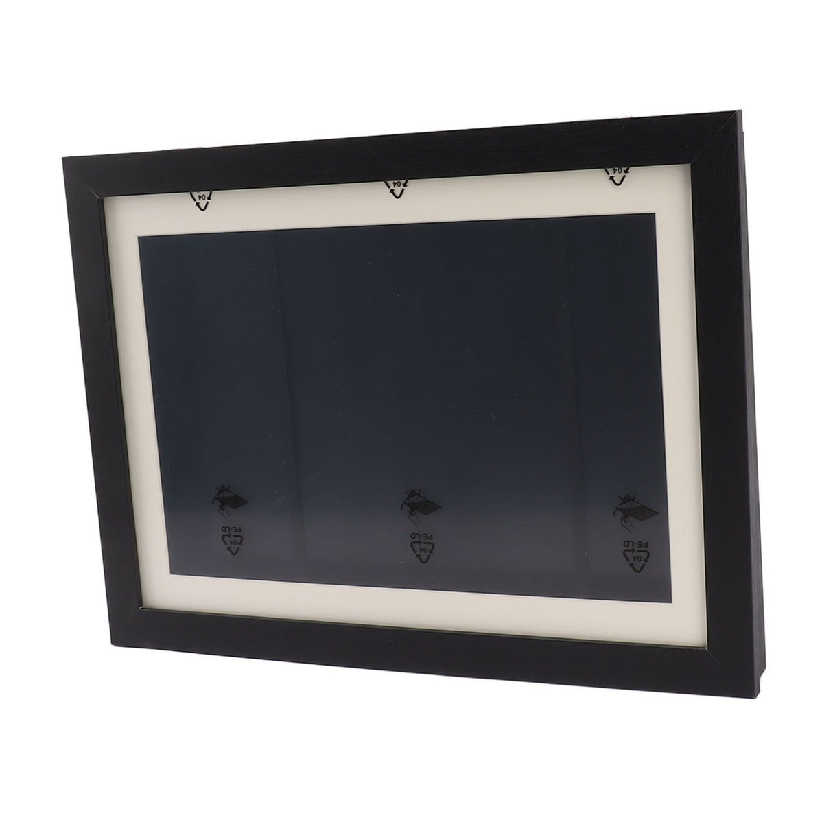 Kids Art Frame Density Board PS Magnetic Front Opening Changeable Artwork Display Frame Holds 50PCS Pictures for Crafts Drawing Schoolwork Black